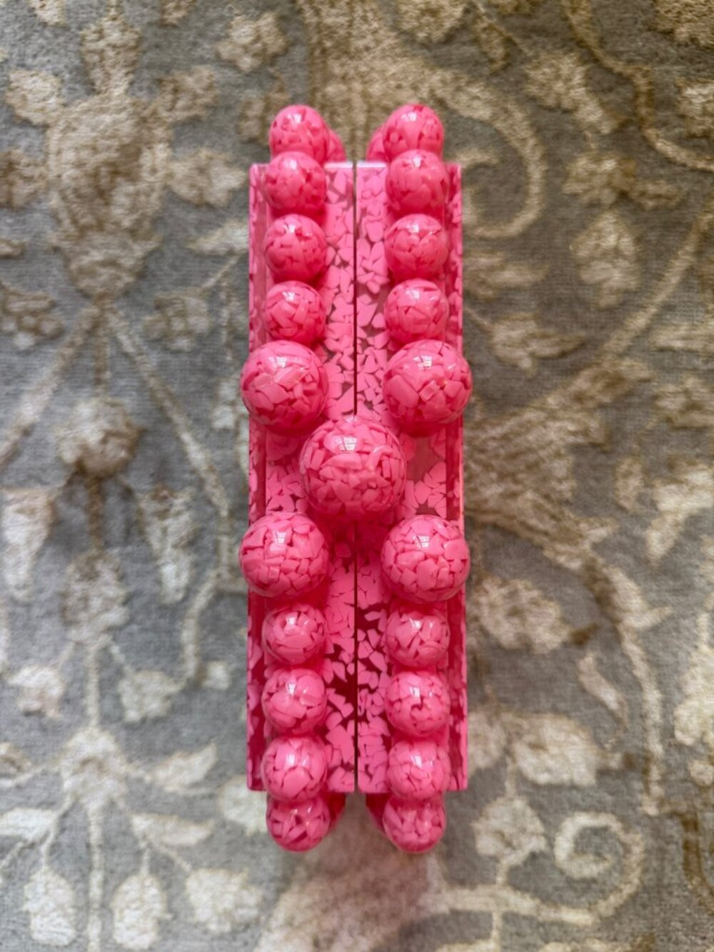 CULT GAIA Eos beaded marbled acrylic clutch - Picture 7 of 8